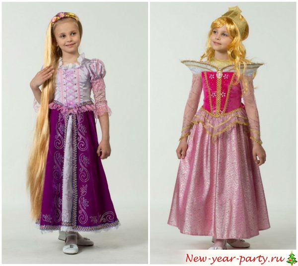 Новогодний костюм для девочек, фото моделей 2020 года